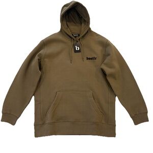 bestir Olive Green Hoodie Cotton Pullover Sweatshirt